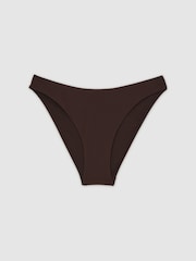 Reiss Mocha Alba Mid-Rise Bikini Bottoms - Image 2 of 5