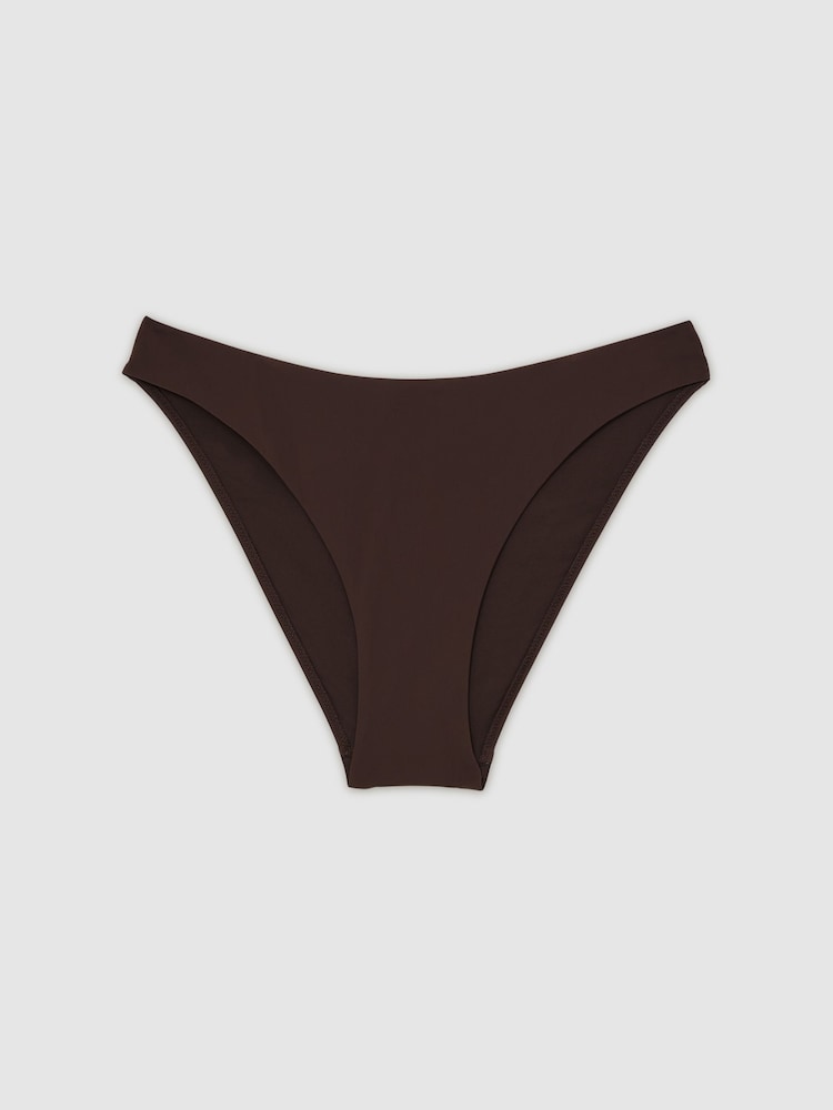Reiss Mocha Alba Mid-Rise Bikini Bottoms - Image 2 of 5