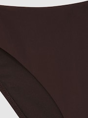Reiss Mocha Alba Mid-Rise Bikini Bottoms - Image 5 of 5