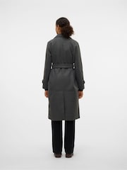 VERO MODA Grey Belted Trenchcoat - Image 2 of 6