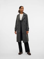 VERO MODA Grey Belted Trenchcoat - Image 3 of 6