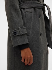 VERO MODA Grey Belted Trenchcoat - Image 6 of 6