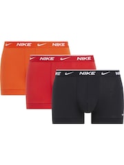 Nike Orange Orange Everyday Cotton Stretch Boxers 3 Pack - Image 1 of 1