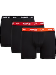 Nike Black Everyday Cotton Stretch Boxer Briefs 3 Pack - Image 1 of 1