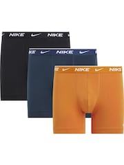 Nike Blue Everyday Cotton Stretch Boxer Briefs 3 Pack - Image 1 of 1
