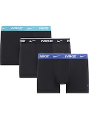 Nike Black Black Everyday Cotton Stretch Boxers 3 Pack - Image 1 of 1
