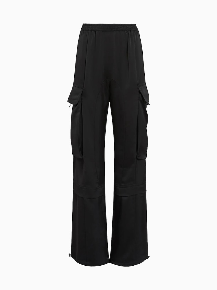 AllSaints Black Barbara Trousers - Image 10 of 10