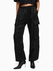 AllSaints Black Barbara Trousers - Image 2 of 10