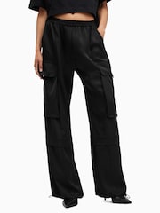 AllSaints Black Barbara Trousers - Image 5 of 10