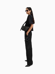 AllSaints Black Barbara Trousers - Image 7 of 10