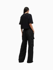 AllSaints Black Barbara Trousers - Image 9 of 10
