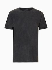 AllSaints Black Bodega Short Sleeve Crew T-Shirt - Image 7 of 7