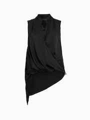 AllSaints Black Abi Lace Top - Image 7 of 7