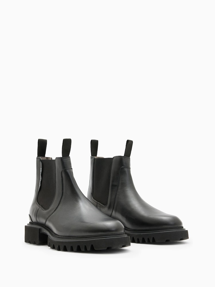 AllSaints Black ADA Boots - Image 2 of 5