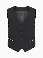 AllSaints Black Atlas Krys Waistcoat - Image 7 of 7
