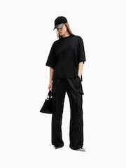 AllSaints Black Amelie T-Shirt - Image 2 of 8