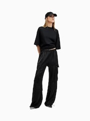 AllSaints Black Amelie T-Shirt - Image 6 of 8