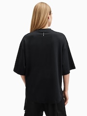 AllSaints Black Amelie T-Shirt - Image 7 of 8