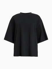 AllSaints Black Amelie T-Shirt - Image 8 of 8