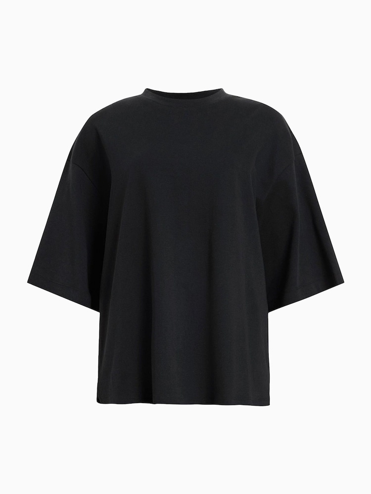 AllSaints Black Amelie T-Shirt - Image 8 of 8 AllSaints Black Amelie T-Shirt - Image 8 of 8