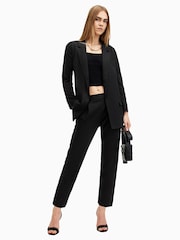 AllSaints Black Aleida Tri Blazer - Image 2 of 10