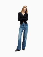 AllSaints Blue Blake Jeans - Image 6 of 9