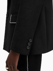 AllSaints Black Atlas Krys Blazer - Image 7 of 9