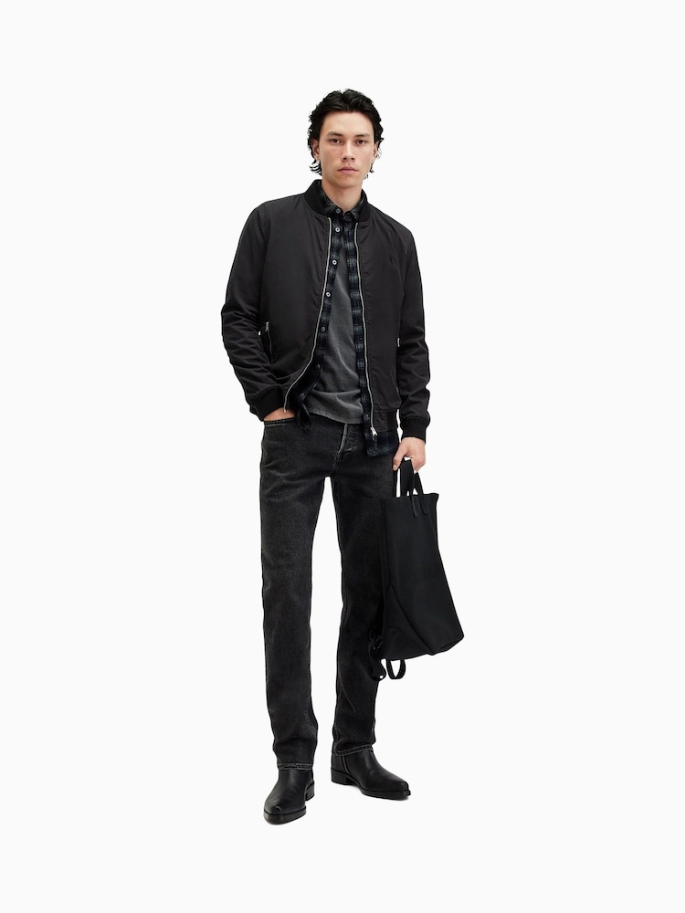 Чорний темний - Куртка-бомбер AllSaints Bassett - Image 4 of 9