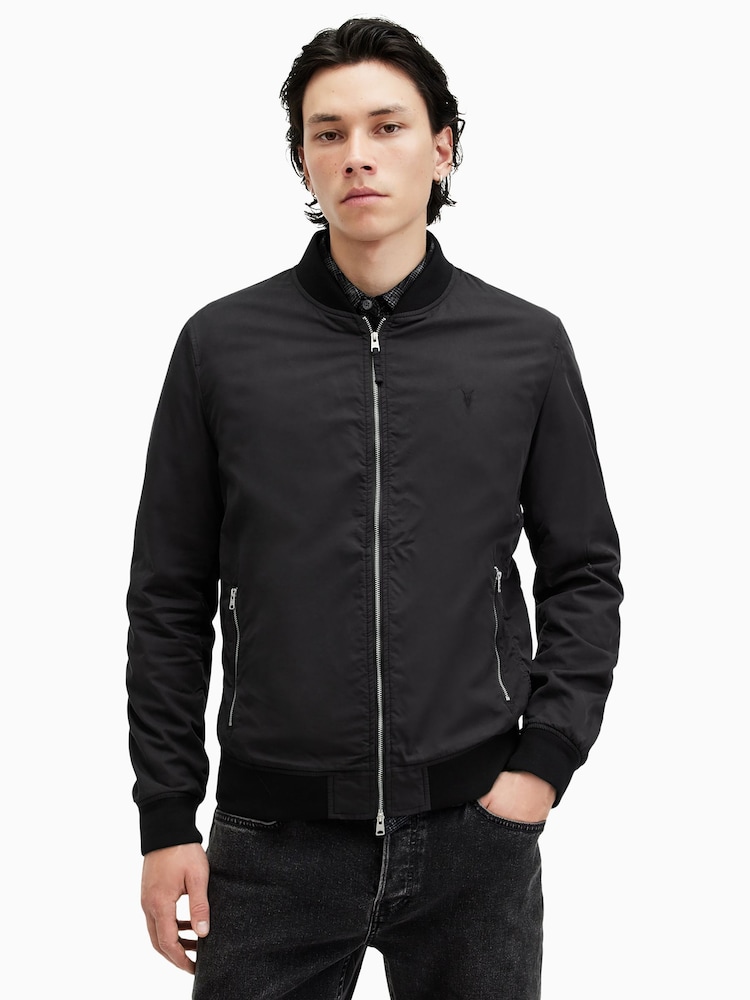 Чорний темний - Куртка-бомбер AllSaints Bassett - Image 6 of 9