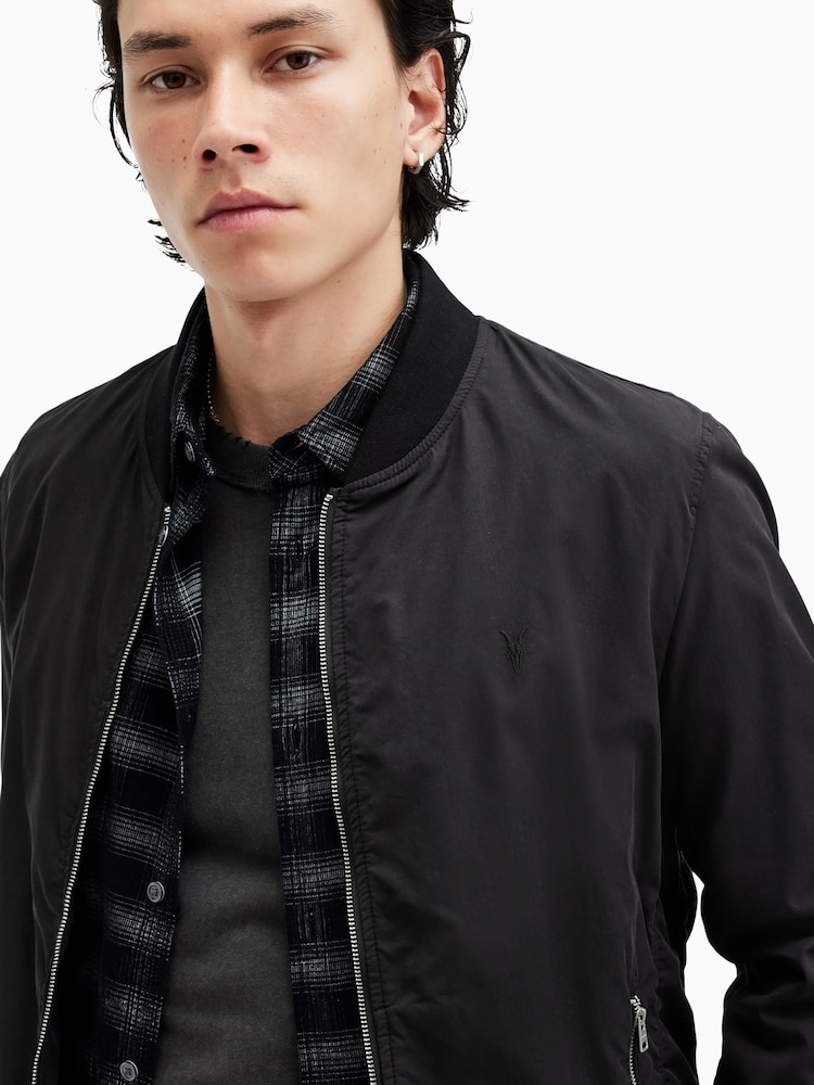 Чорний темний - Куртка-бомбер AllSaints Bassett - Image 7 of 9