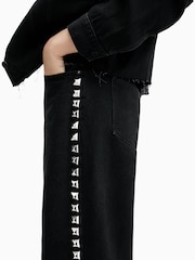 AllSaints Black Blake Stud Jeans - Image 5 of 9
