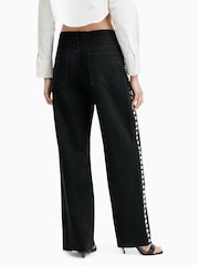 AllSaints Black Blake Stud Jeans - Image 7 of 9