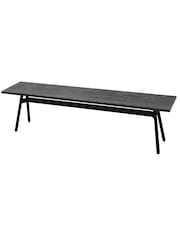 Libra Interiors Black Acacia Bronks Acacia Bench - Image 2 of 4