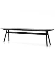 Libra Interiors Black Acacia Bronks Acacia Bench - Image 3 of 4