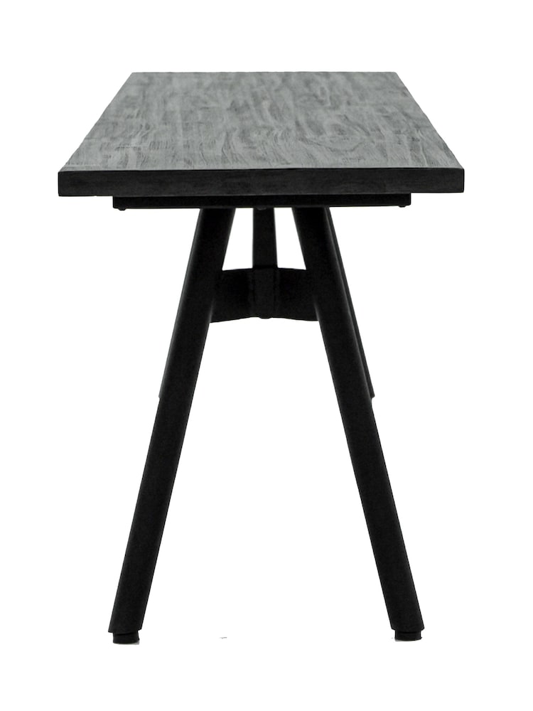 Libra Interiors Black Acacia Bronks Acacia Bench - Image 4 of 4