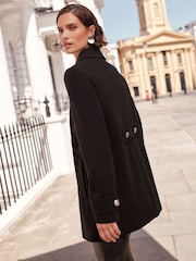 Love & Roses Black Military Smart Coat - Image 3 of 4