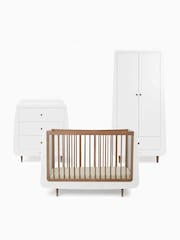 Snuz Walnut SnuzKot Skandi 3 Piece Nursery Furniture Set - Image 1 of 11