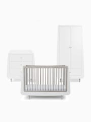 Snuz Silver Birch SnuzKot Skandi 3 Piece Nursery Furniture Set - Image 1 of 11