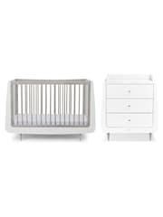 Snuz Silver Birch SnuzKot Skandi 2 Piece Nursery Furniture Set - Image 1 of 10