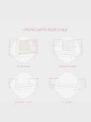 Snuz Silver Birch SnuzKot Skandi 2 Piece Nursery Furniture Set - Image 3 of 10