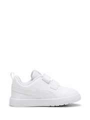 Puma White Courtflex V3 Baby Unisex Sneakers - Image 1 of 6