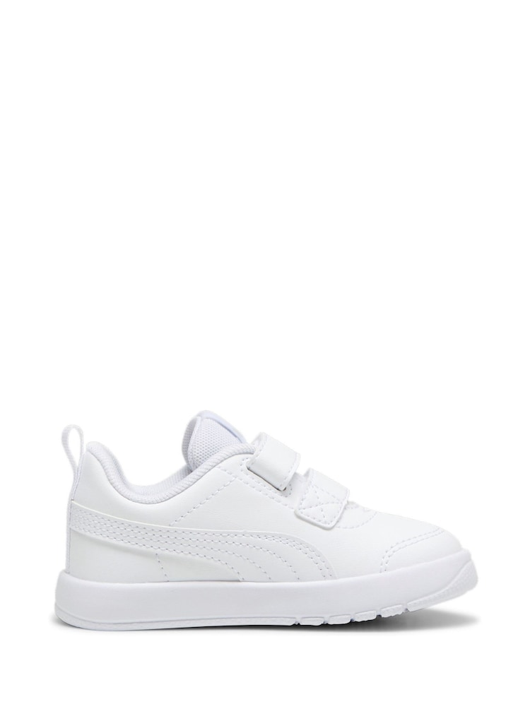 Puma White Courtflex V3 Baby Unisex Sneakers - Image 1 of 6