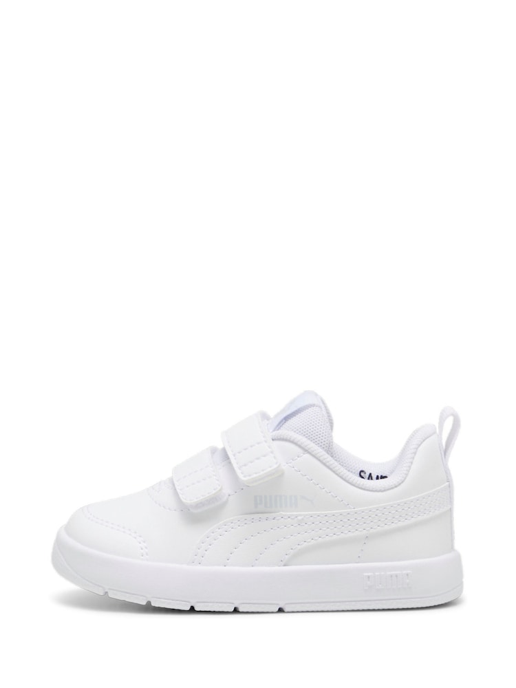 Puma White Courtflex V3 Baby Unisex Sneakers - Image 2 of 6
