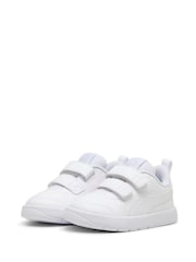 Puma White Courtflex V3 Baby Unisex Sneakers - Image 3 of 6