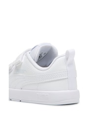 Puma White Courtflex V3 Baby Unisex Sneakers - Image 6 of 6