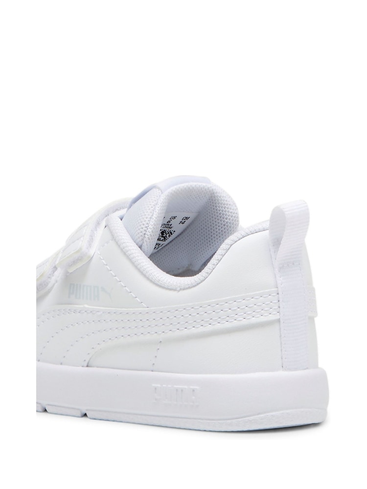 Puma White Courtflex V3 Baby Unisex Sneakers - Image 6 of 6