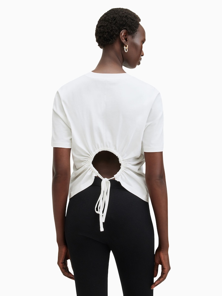 AllSaints White Holli 100% Cotton T-Shirt - Image 5 of 6
