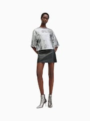 AllSaints Silver Juela T-Shirt - Image 4 of 7