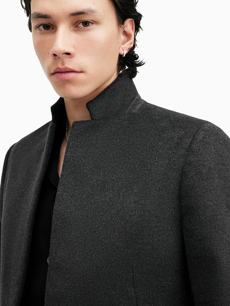 Сірий - Пальто Allsaints Hargrove - Image 3 of 9