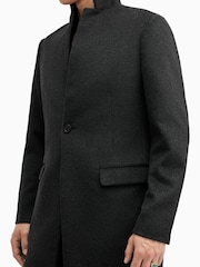 AllSaints Grey Hargrove Coat - Image 5 of 9